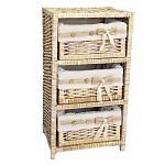 Стеллаж для детской с плетенным выдвижными корзинами Bow варинант исполнения - 1 | Loft Concept в Омске