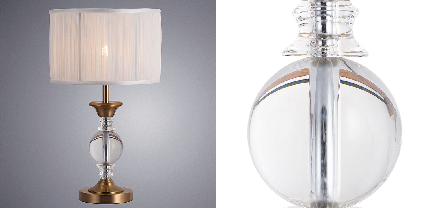 Настольная лампа Fluid glass lamp Настольная лампа Fluid glass lamp - Loft-Concept в Омске