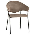 Коричневый стул с обивкой из искусственной замши Alexis варинант исполнения - 1 | Loft Concept в Омске