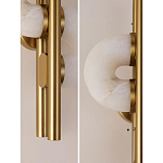 Бра  с фигурным мраморным рассеивателем Spiral of Warm Light варинант исполнения - 8 | Loft Concept в Омске