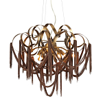 Люстра подвесная с переплетенными металлическими лентами и цепочками Atlantis Chain варинант исполнения - 1 | Loft Concept в Омске