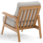 Кресло с каркасом из массива дуба Deniaud Oak Beige Armchair варинант исполнения - 4 | Loft Concept в Омске