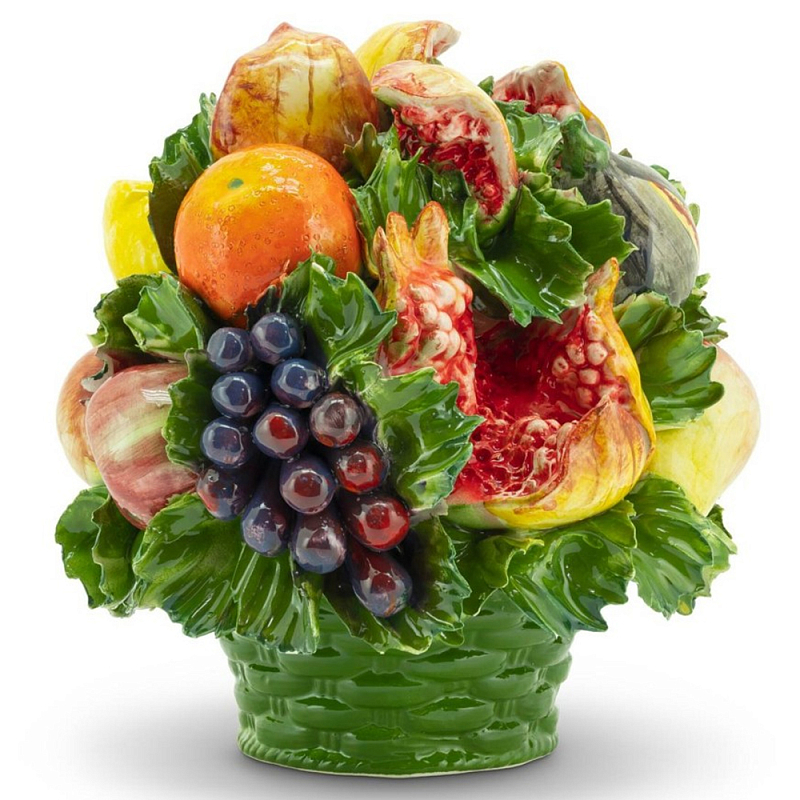Статуэтка Fruit Mix With Basket Мульти Зеленый в Омске | Loft Concept 