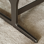 Дизайнерское кресло без подлокотников кожаное на металлическом каркасе PAULA Armchair варинант исполнения - 3 | Loft Concept в Омске