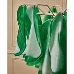 Люстра из стеклянных зеленых лепестков Petalled Illuminator варинант исполнения - 8 | Loft Concept в Омске