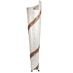 Торшер из перламутра на металлическом каркасе Indonesian Spiral 2 варинант исполнения - 3 | Loft Concept в Омске