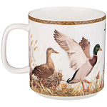 Кружка из фарфора с изображением уток и собаки 400 мл Hunting Porcelain Collection варинант исполнения - 1 | Loft Concept в Омске