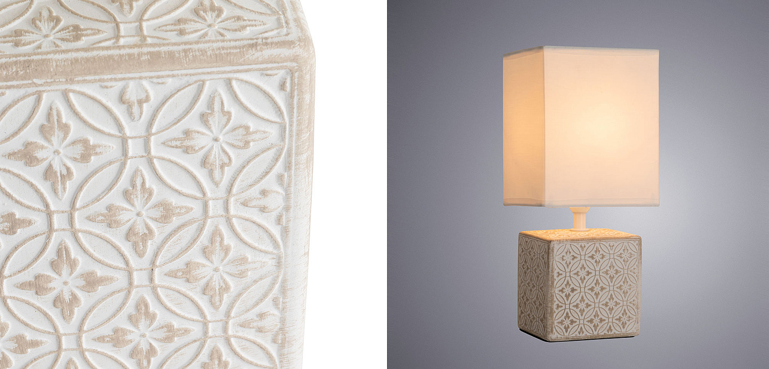 Настольная лампа Дизайнерская Lazio Ivory Table Lamp Настольная лампа Дизайнерская Lazio Ivory Table Lamp - Loft-Concept в Омске