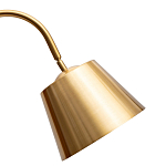 Торшер с мраморным столиком и золотым плафоном Ezio Floor Lamp варинант исполнения - 1 | Loft Concept в Омске