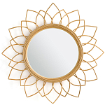 Зеркало из ротанга в форме цветка WICKER MIRROR 90 варинант исполнения - 1 | Loft Concept в Омске