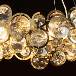 Люстра подвесная из золотых колец 57 см Golden Circles варинант исполнения - 5 | Loft Concept в Омске