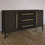 Буфет Primo с тремя ящиками и двумя фасадами Темный орех варинант исполнения - 2 | Loft Concept в Омске