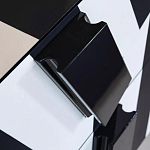 Дизайнерский комод в чёрно-белую полоску Ziqqurat варинант исполнения - 1 | Loft Concept в Омске