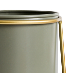 Кашпо из металла и латуни Elegance Elevated Planters оливковое  варинант исполнения - 3 | Loft Concept в Омске