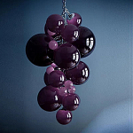 Люстра Grape Balls Сливовый цвет стекла варинант исполнения - 1 | Loft Concept в Омске