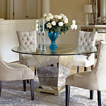 Стол обеденный круглый на зеркальном основании Spectacular Table варинант исполнения - 2 | Loft Concept в Омске