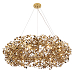 Люстра подвесная круглая с многочисленными металлическими круглыми элементами Terzani Argent варинант исполнения - 5 | Loft Concept в Омске