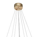 Люстра подвесная светодиодная в виде 3-х колец Lighting Rings Gold варинант исполнения - 2 | Loft Concept в Омске