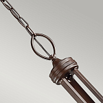 Люстра с белыми тканевыми абажурами в прозрачных стеклянных цилиндрах Kichler варинант исполнения - 15 | Loft Concept в Омске