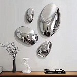 Абстрактная скульптура на стену в виде капли воды Water Outline варинант исполнения - 7 | Loft Concept в Омске