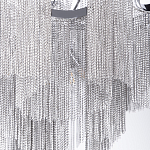 Люстра потолочная с металлическими цепочками Диаметр 99 см Atlantis Chain варинант исполнения - 4 | Loft Concept в Омске