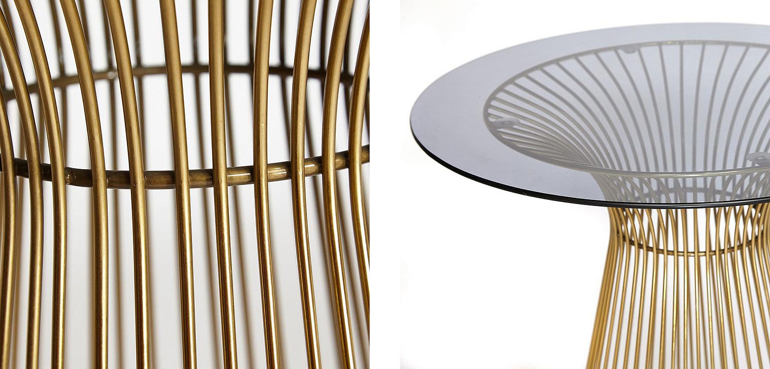 Обеденный стол Platner table gold Обеденный стол Platner table gold - Loft-Concept в Омске