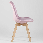 Стул с мягким велюровым сиденьем Arvika Pink варинант исполнения - 2 | Loft Concept в Омске