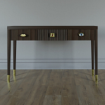 Дизайнерский Письменный стол Elsa Dreams Walnut с тремя ящиками варинант исполнения - 1 | Loft Concept в Омске