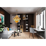 Люстра с каскадом из разноцветных круглых подвесов Key Lustar варинант исполнения - 1 | Loft Concept в Омске