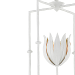 Подвесной светильник белый c абажуром в виде цветка тюльпана White Tulips варинант исполнения - 1 | Loft Concept в Омске