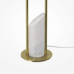 Напольный торшер светодионый золотой Lumen Duo варинант исполнения - 4 | Loft Concept в Омске