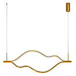 Подвесной светильник волнообразный изогнутый цвета латунь 3000К Spiral Lighting варинант исполнения - 3 | Loft Concept в Омске