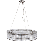 Подвесная люстра в форме круга Light Source Antique Nickel варинант исполнения - 1 | Loft Concept в Омске