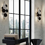 Бра светодиодное из черно-белых дисков Contrast Sample варинант исполнения - 7 | Loft Concept в Омске