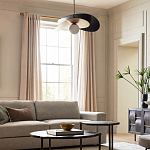 Люстра круглая с 2-мя металлическими абажурами Andromeda варинант исполнения - 6 | Loft Concept в Омске