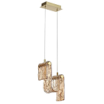 Подвесной светильник волнистой формы из фактурного стекла Wave варинант исполнения - 1 | Loft Concept в Омске