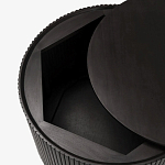 Черный приставной стол с местом для хранения Smart Textured Table варинант исполнения - 2 | Loft Concept в Омске