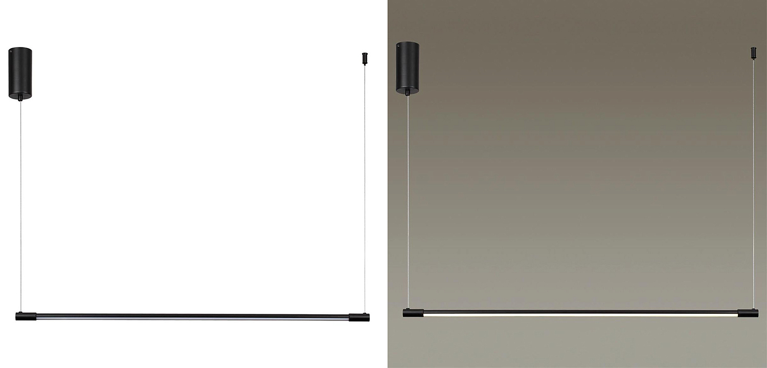 Подвесной светильник Trumpet Tube Black Linear Подвесной светильник Trumpet Tube Black Linear - Loft-Concept в Омске