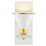 Бра с бело-золотыми плафоном в форме конуса Light Source варинант исполнения - 2 | Loft Concept в Омске