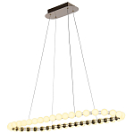 Люстра подвесная светодиодная с круглыми плафонами белого цвета PEARLS Suspension 100  варинант исполнения - 4 | Loft Concept в Омске