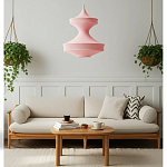 Подвесной вязаный розовый светильник «Моника» варинант исполнения - 5 | Loft Concept в Омске