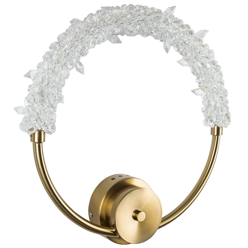 Бра с плафоном в виде кольца Gilbertine Ring Wall Lamp Латунь Прозрачный Бра с плафоном в виде кольца Gilbertine Ring Wall Lamp Латунь Прозрачный в Омске | Loft Concept
