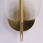 Бра с изогнутым рельефным плафоном Textured Glass варинант исполнения - 5 | Loft Concept в Омске