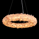 Люстра кольцевая с частичками натурального горного хрусталя Crystal Shimmer варинант исполнения - 2 | Loft Concept в Омске
