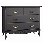 Комод черный из массива бука в стиле прованс Black Provence варинант исполнения - 2 | Loft Concept в Омске