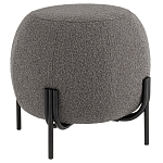 Пуф в ткани букле темно-серого цвета Pikelet варинант исполнения - 1 | Loft Concept в Омске