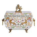 Шкатулка с фигуркой льва на крышке Eden Garden варинант исполнения - 3 | Loft Concept в Омске