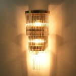 Бра с золотистым основанием и прозрачными трубками Nembus варинант исполнения - 6 | Loft Concept в Омске