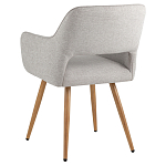 Стул в рогожке серого цвета NEASAN STOOL варинант исполнения - 4 | Loft Concept в Омске