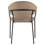 Коричневый стул с обивкой из искусственной замши Alexis варинант исполнения - 4 | Loft Concept в Омске